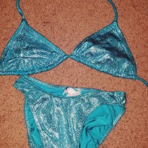 S Sparkly Blue Bikini
